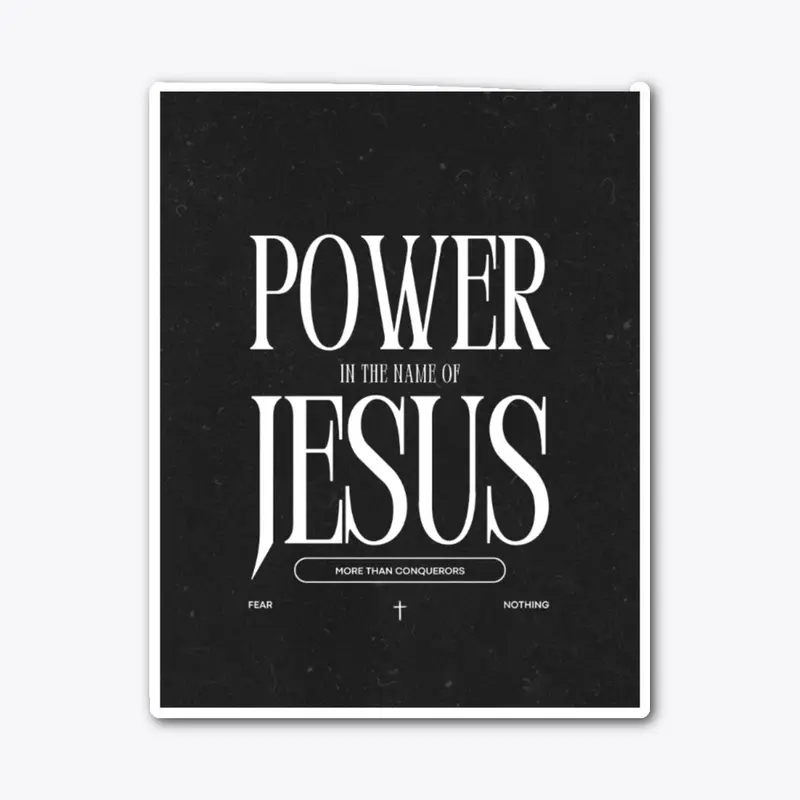 Power unto Jesus merch for bags