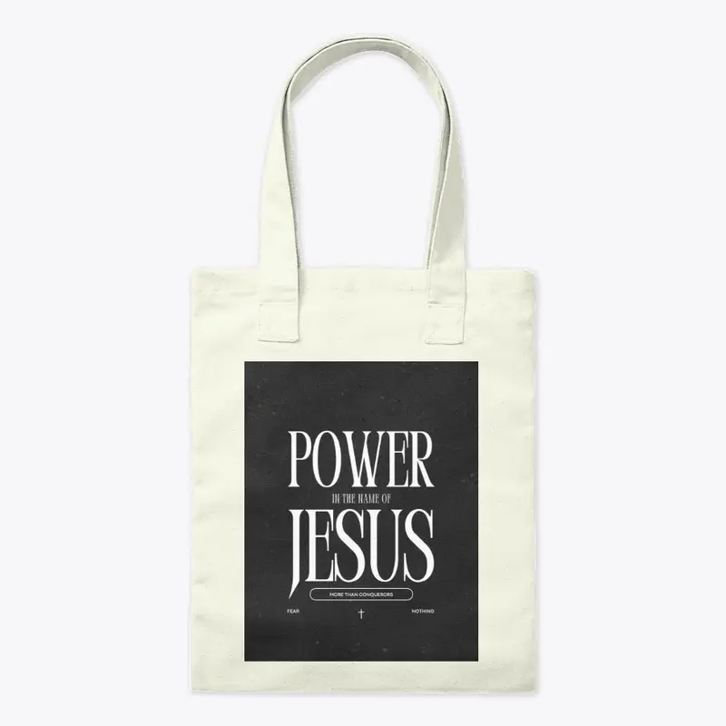 Power unto Jesus merch for bags