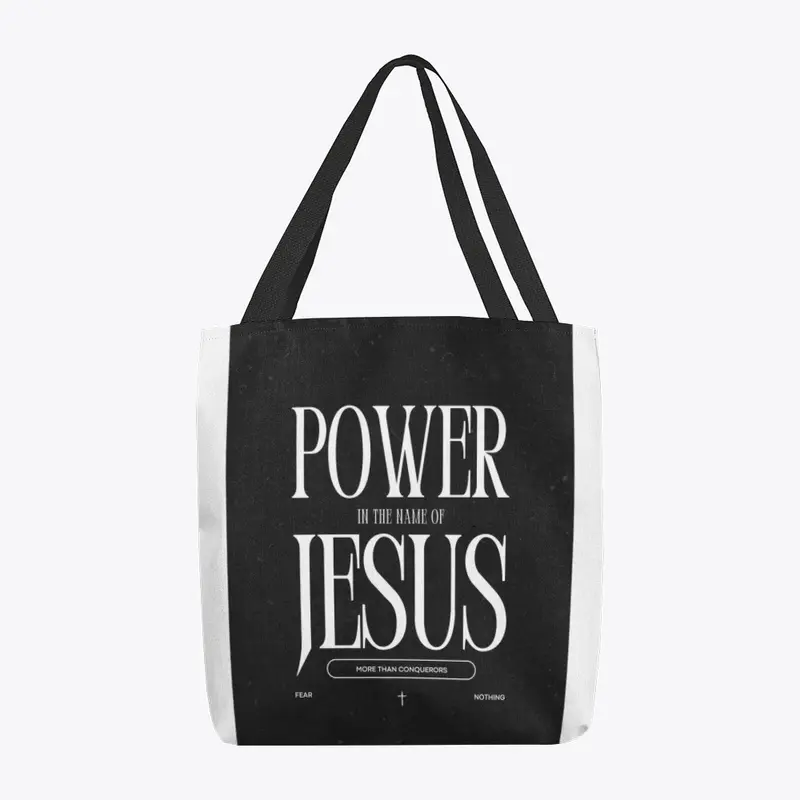 Power unto Jesus merch for bags