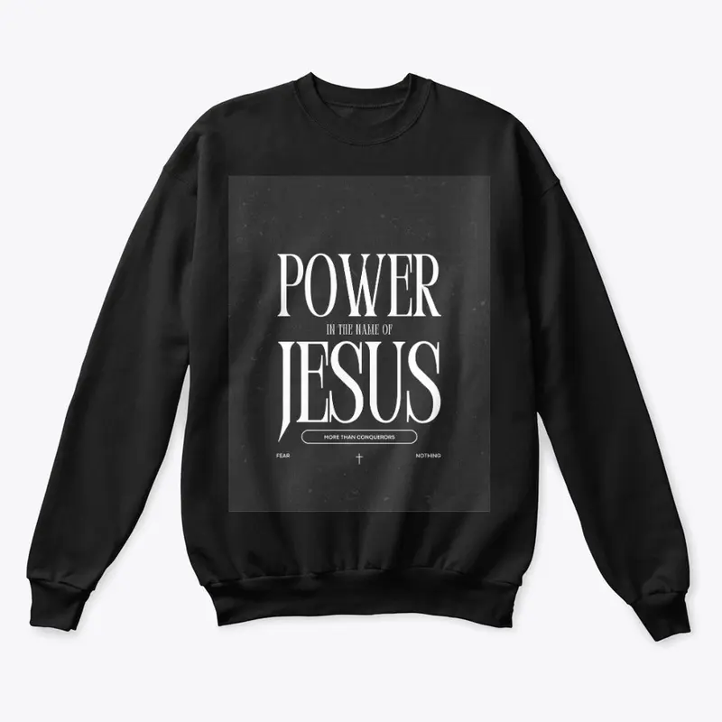 Power unto Jesus merch for T-shirts