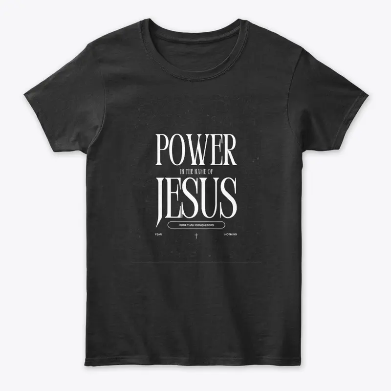 Power unto Jesus merch for T-shirts