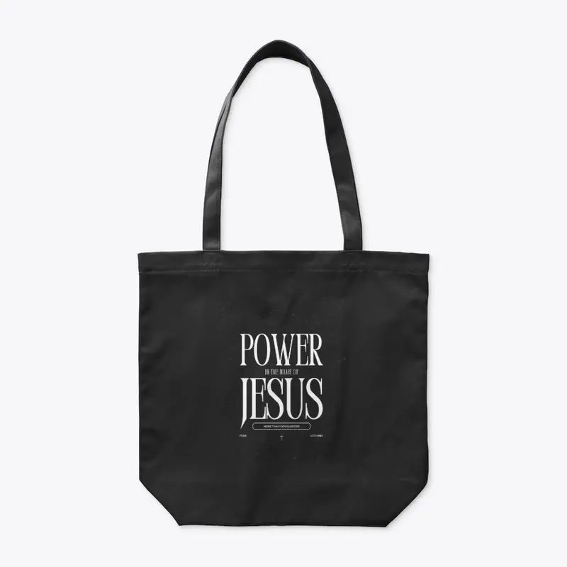 Power unto Jesus merch for bags